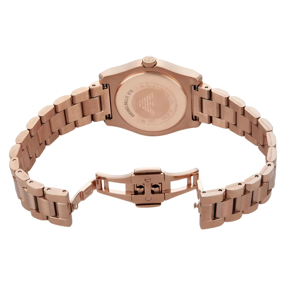 Emporio Armani Rose Gold Green Dial ladies Watches AR11639