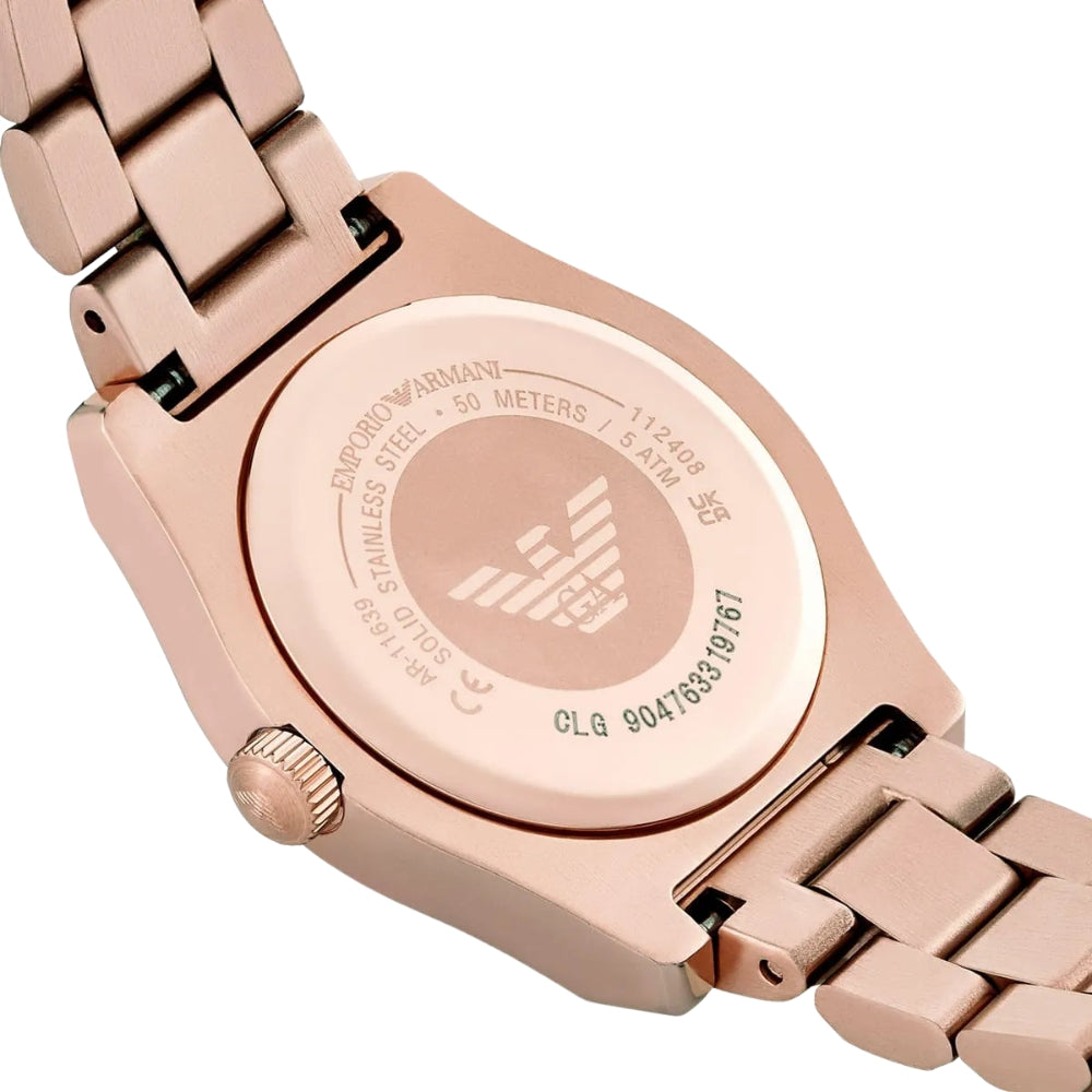 Emporio Armani Rose Gold Green Dial ladies Watches AR11639