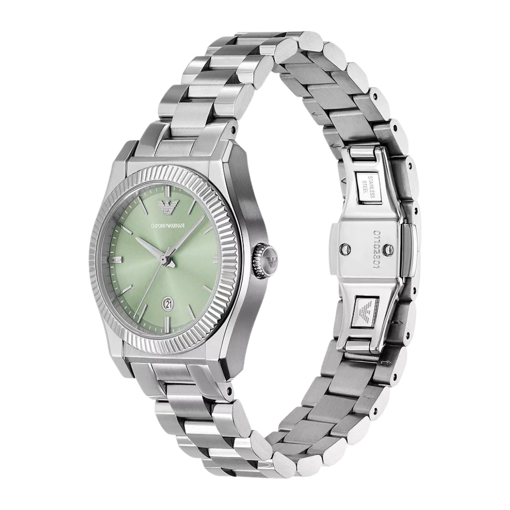 Emporio Armani Green Dial Ladies Watch | AR11656