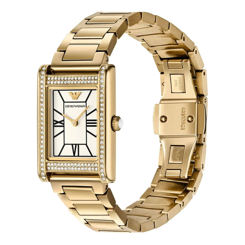 Emporio Armani Genni White Dial Ladies Watch AR11659