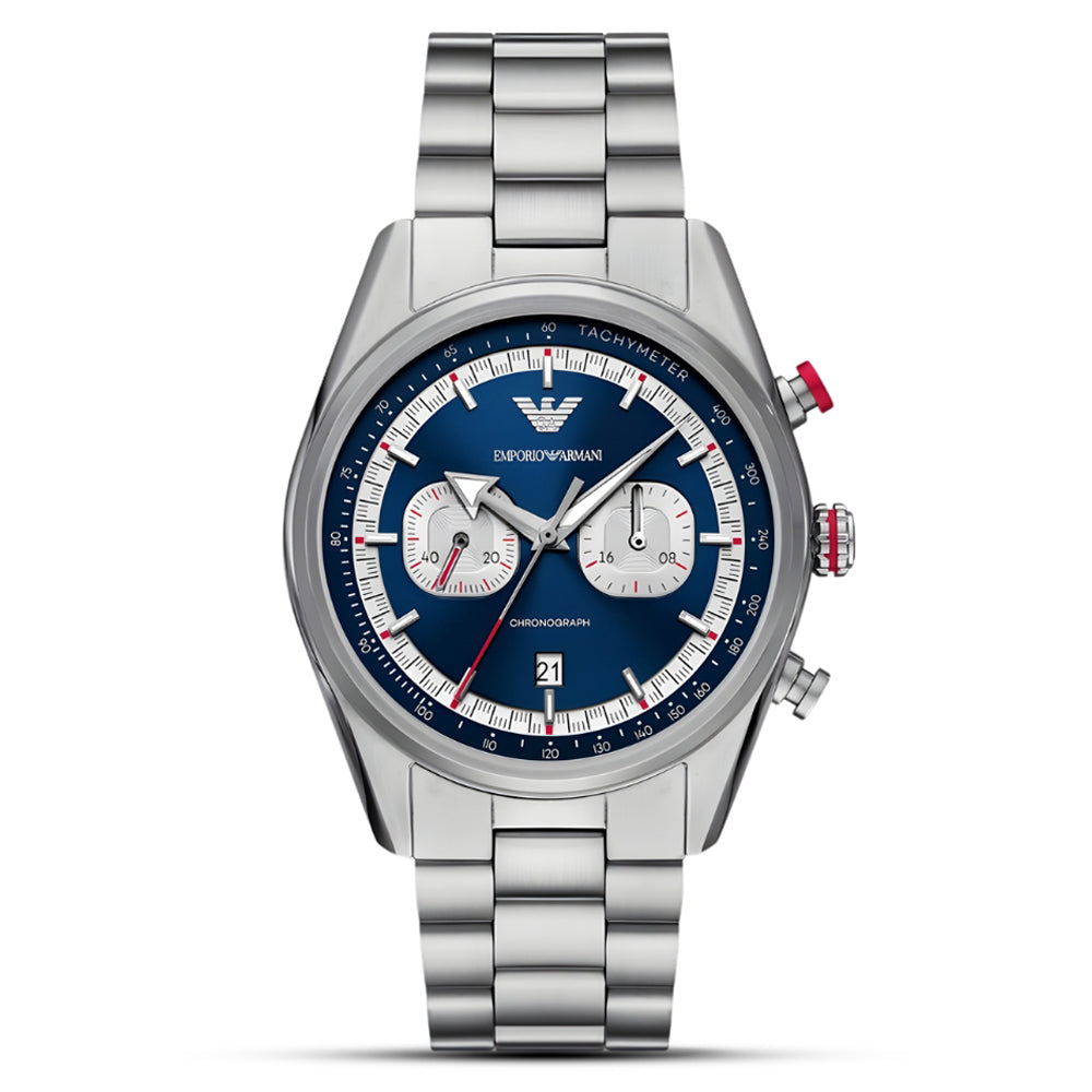 Emporio Armani Racer Blue Dial Men's Watch | AR11676