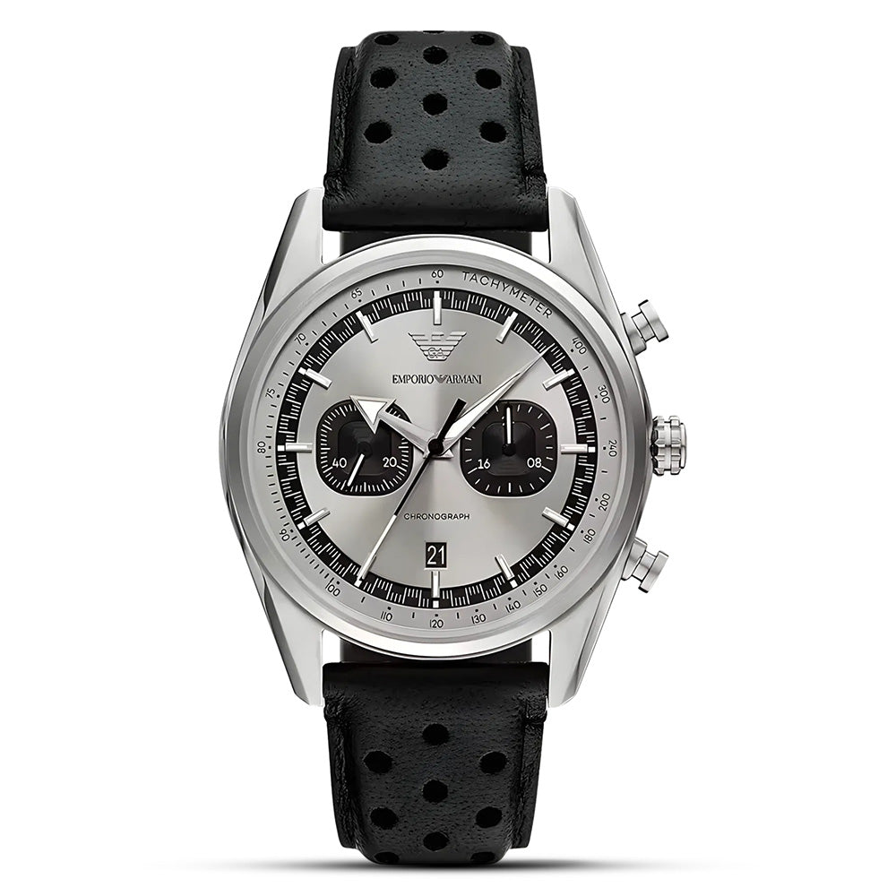Emporio Armani Racer Chronograph Silver Dial Men's watch | AR11677