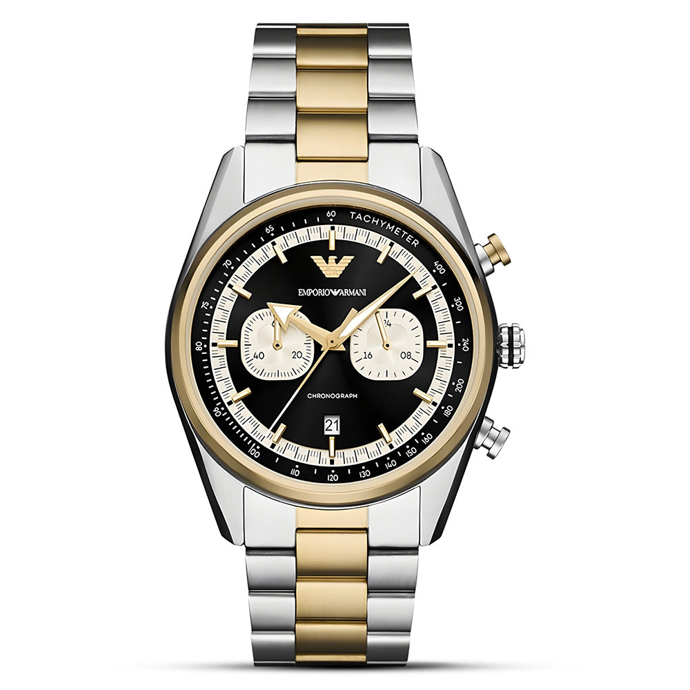 Emporio Armani Racer Chronograph Black Dial Men's watch | AR11678