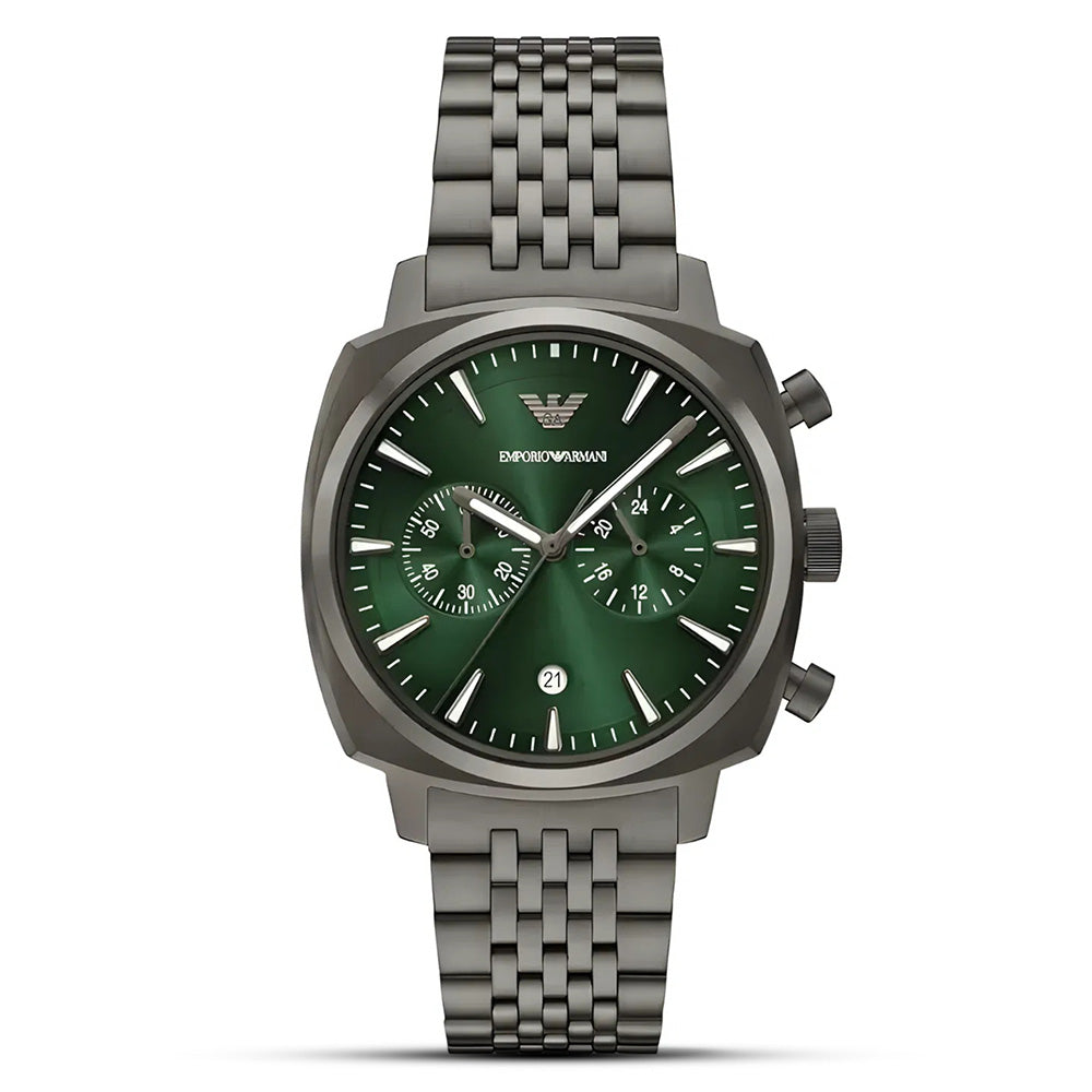 Emporio Armani Aviator Chronograph Green Dial Men's watch | AR11689