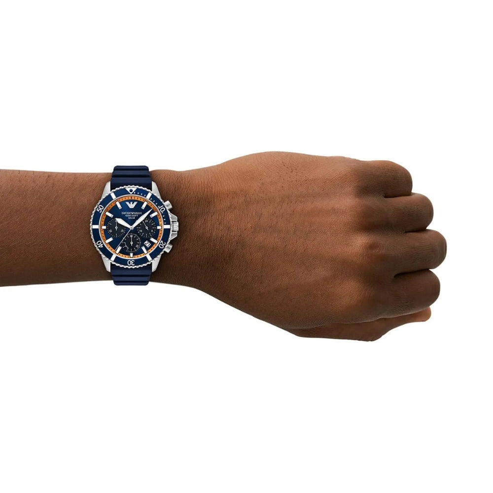 Emporio Armani World Explorer Solar Blue Dial Men's Watch AR11696