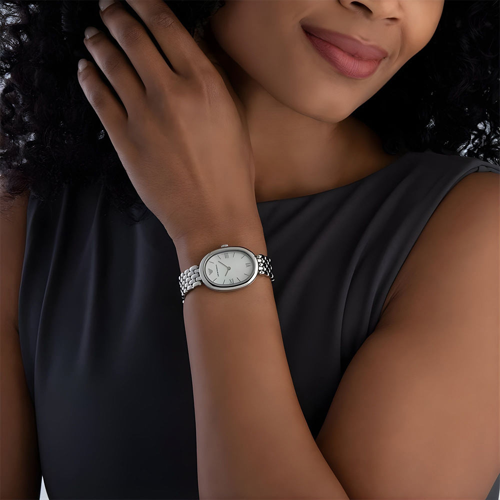 Emporio Armani Silver Tone Dial Ladies Watches AR11706
