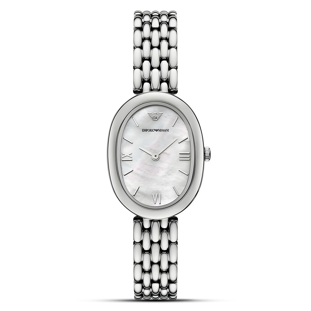 Emporio Armani Silver Tone Dial Ladies Watches AR11706