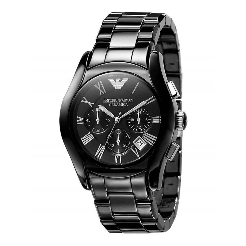 Emporio Armani Valente Black Chronograph Dial Men's Watch| AR1400