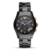 Emporio Armani Ceramic Black Chronograph Dial Men s Watch AR1410