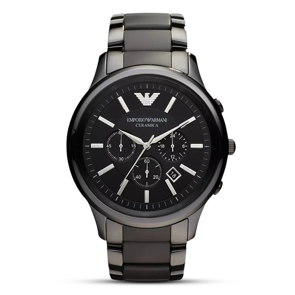 Emporio Armani Chronograph Black Ceramic Watch AR1451