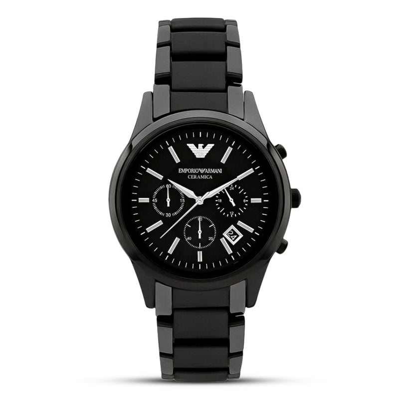 Emporio Armani Quartz Black Ceramic Chronograph Men's Watch| AR1452