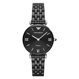 Emporio Armani Gianni T-Bar Ceramic Black Tone Ladies Watch | AR1487