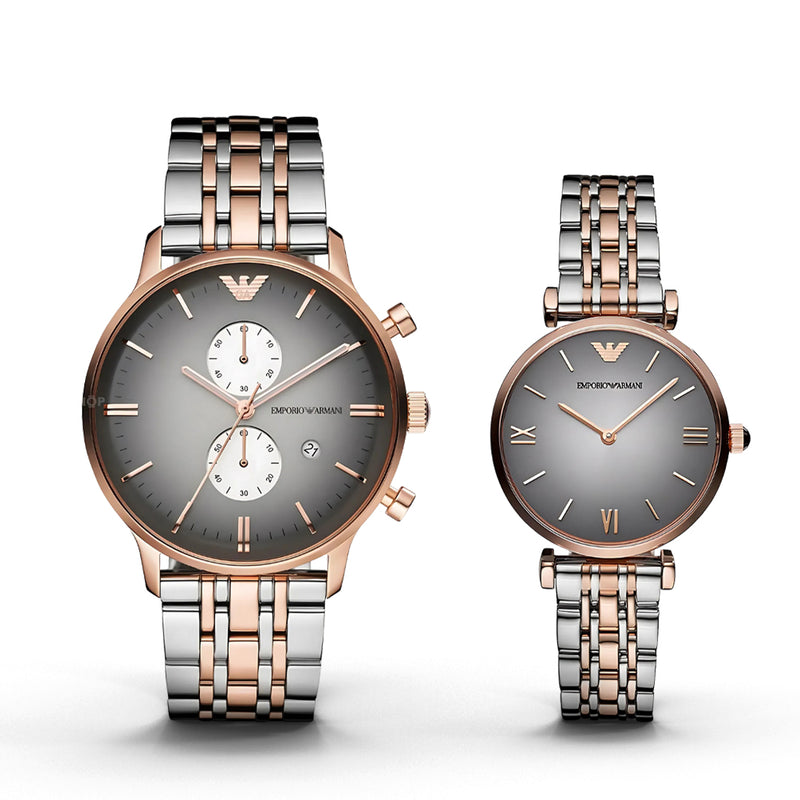 Emporio Armani Gianni Classic Watches | For Couple AR1721 & AR1725