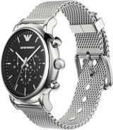 Emporio Armani Luigi Black Dial Stainless Steel Men's Watch | AR1808