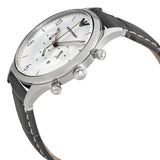 Emporio Armani Dress Chronograph Grey Leather Strap Watch | AR1861