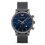 Emporio Armani Luigi Blue Dial Stainless Steel Men's Watch | AR1979