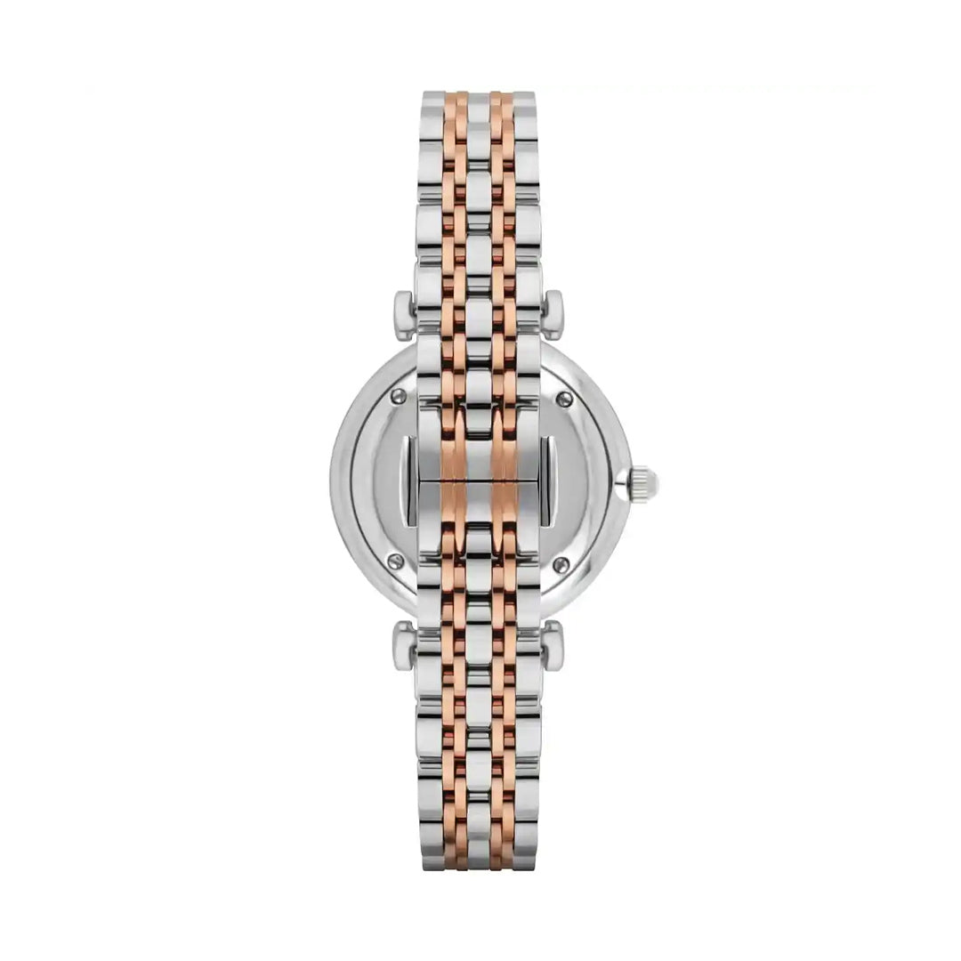 Emporio Armani Gianni T-bar Silver Dial Ladies Watch | AR1987