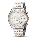 Emporio Armani Zeta Chronograph Cream Dial Men's Watch | AR1998