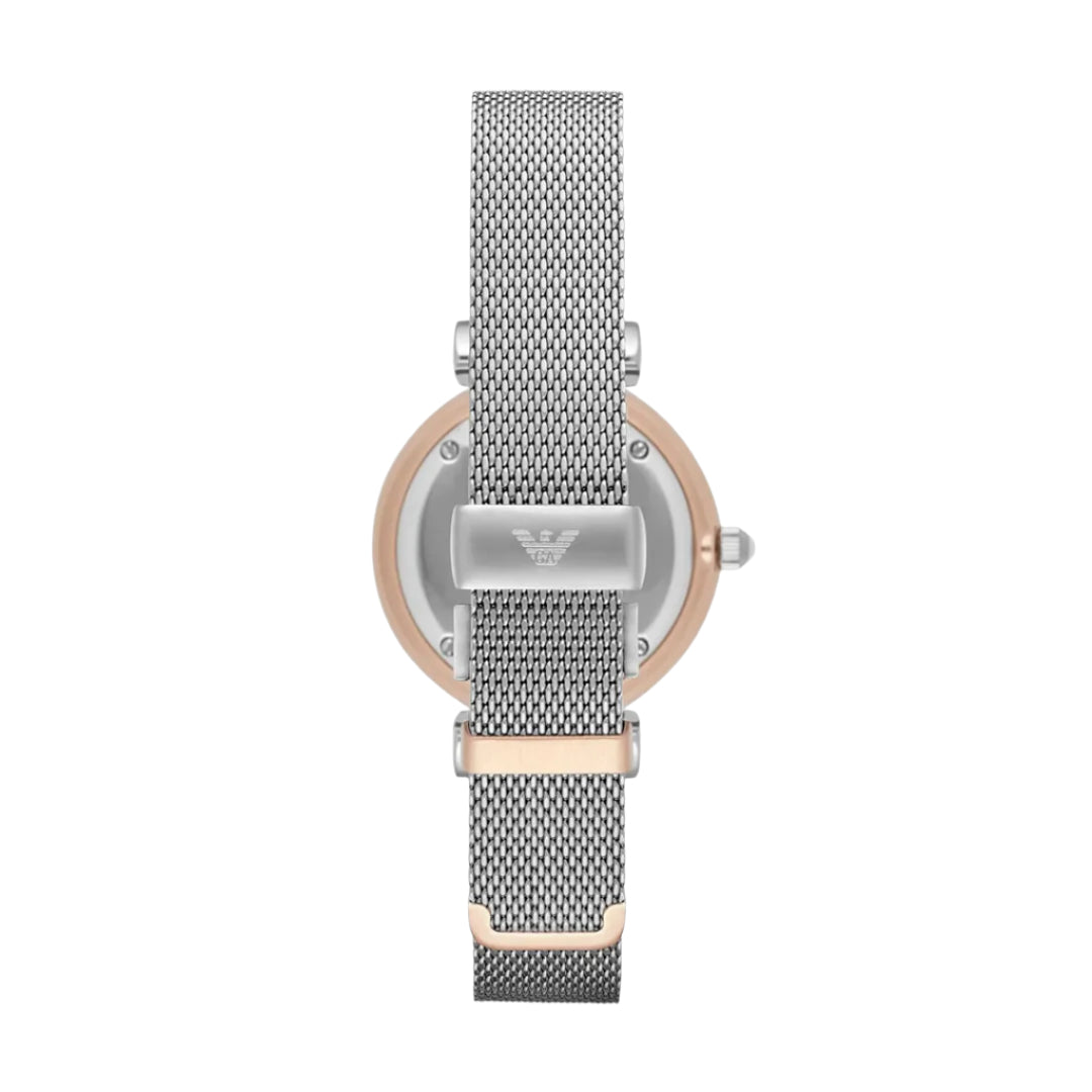 Emporio Armani Mother of Pearl Dial Mesh Strap Ladies Watch | AR2067