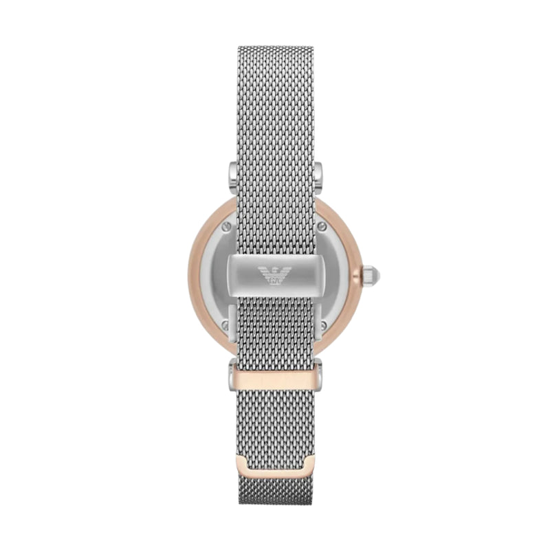 Emporio Armani Mother of Pearl Dial Mesh Strap Ladies Watch | AR2067