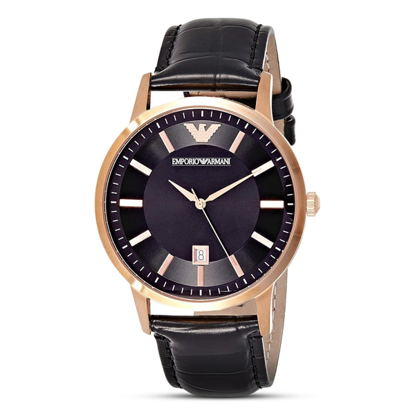 Emporio Armani Renato Black Dial Men's Watch | AR2425