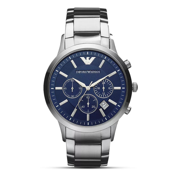 Emporio armani Stainless Steel Blue dial Watch | AR2448