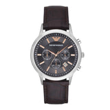 Emporio Armani Renato Brown Leather Strap Men's Watch | AR2513