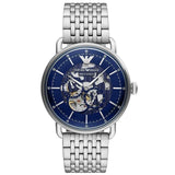 Emporio Armani Aviator Skeleton Automatic Blue Men's Watch| AR60024