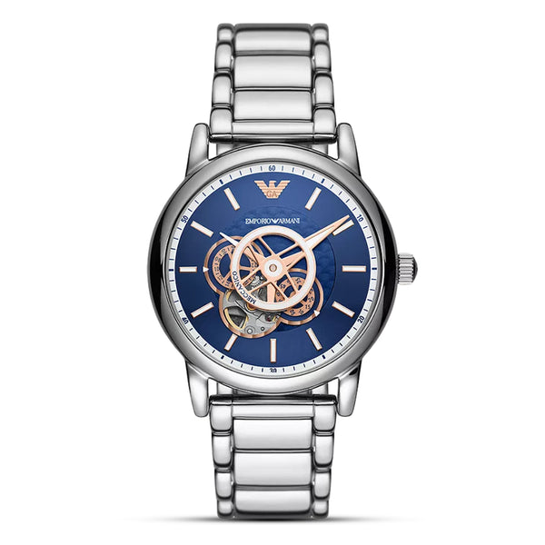 Emporio Armani Luigi Automatic Blue Dial Men's Watch | AR60036