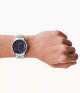 Emporio Armani World Explorer Automatic Blue Dial Watch | AR60059