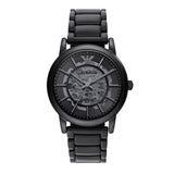 Emporio Armani Renato Round Automatic Black Tone Men's Watch | AR60045