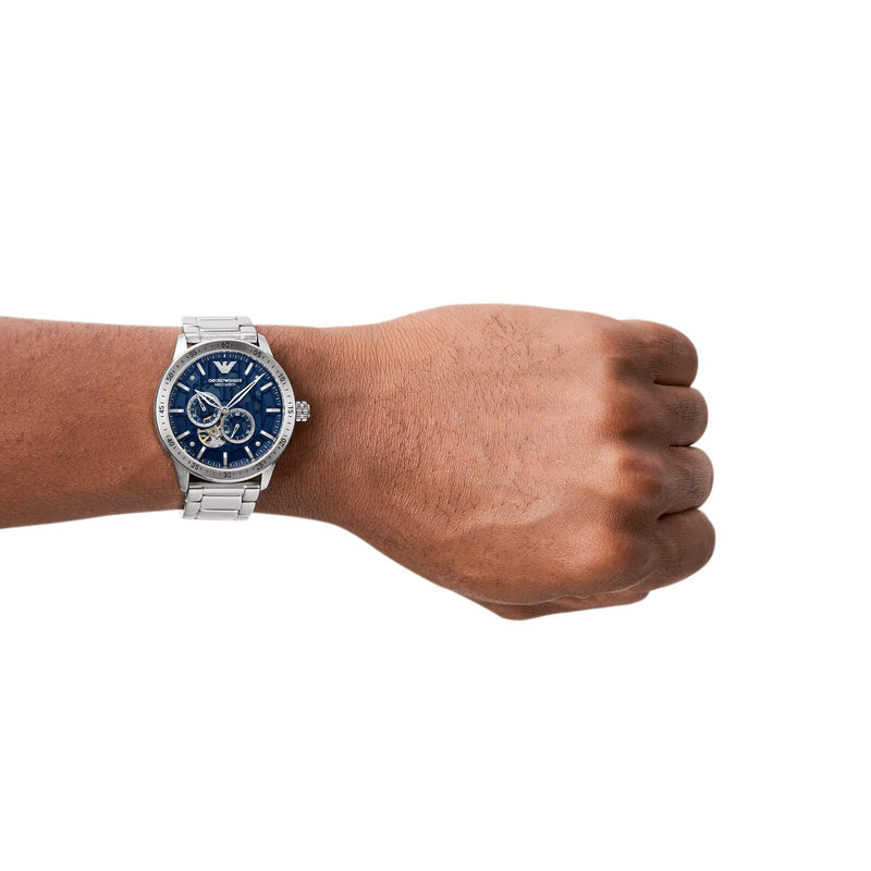 Emporio Armani Mario Automatic Blue Dial Men's Watch| AR60052