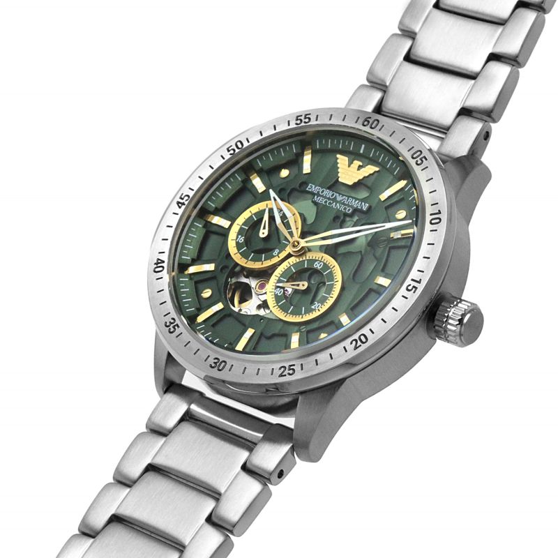 Emporio Armani Mario Automatic Multi Green Men's Watch| AR60053