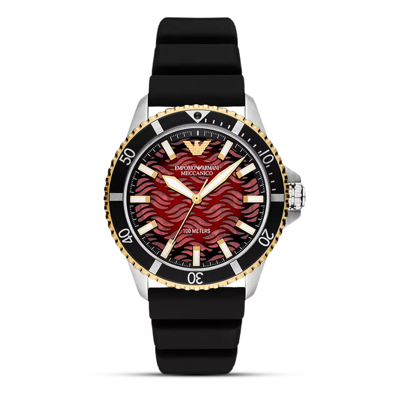 Emporio Armani Automatic Red Dial Men's Watch | AR60070