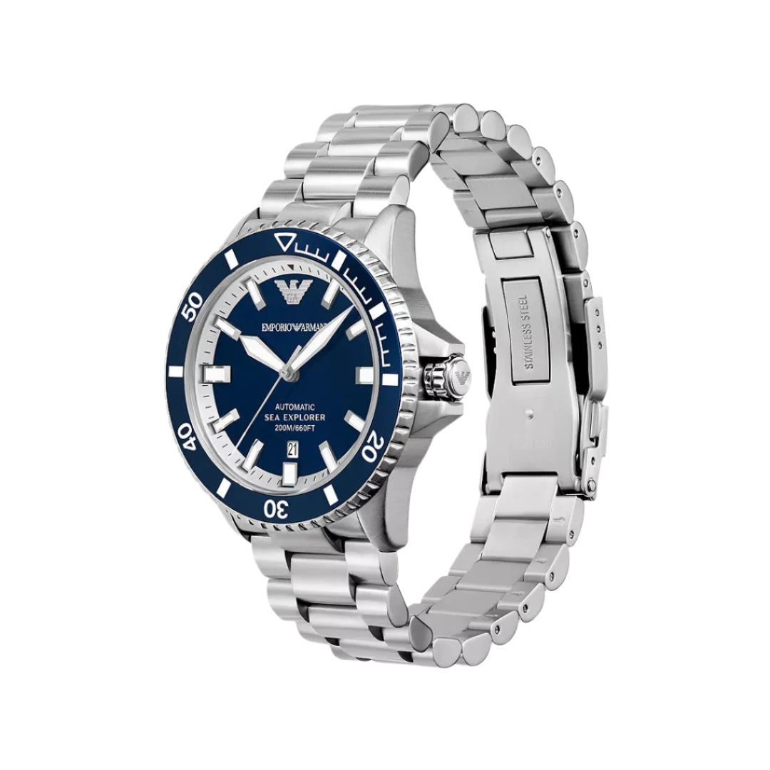 Emporio Armani Sea Explorer Navy Blue Dial Men's Watch | AR60079