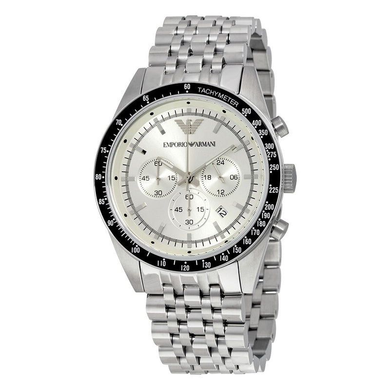 Emporio Armani Tazio Analog Silver Dial Men's Watch - AR6073