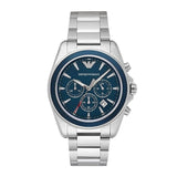 Emporio Armani Tazio Blue Dial Stainless Steel Men's Watch | AR6091