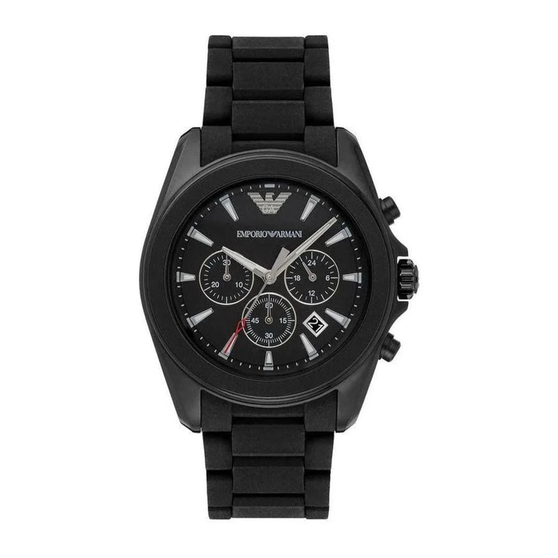 Emporio Armani Tazio Chronograph Black Dial Men's Watch | AR6092