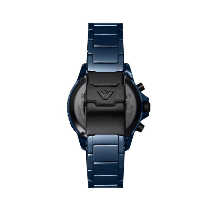 Emporio Armani Chronograph Ceramic Blue Dial Men's Watch | AR70009