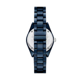 Emporio Armani Leo Ceramic Blue Dial Ladies Watch | AR70012