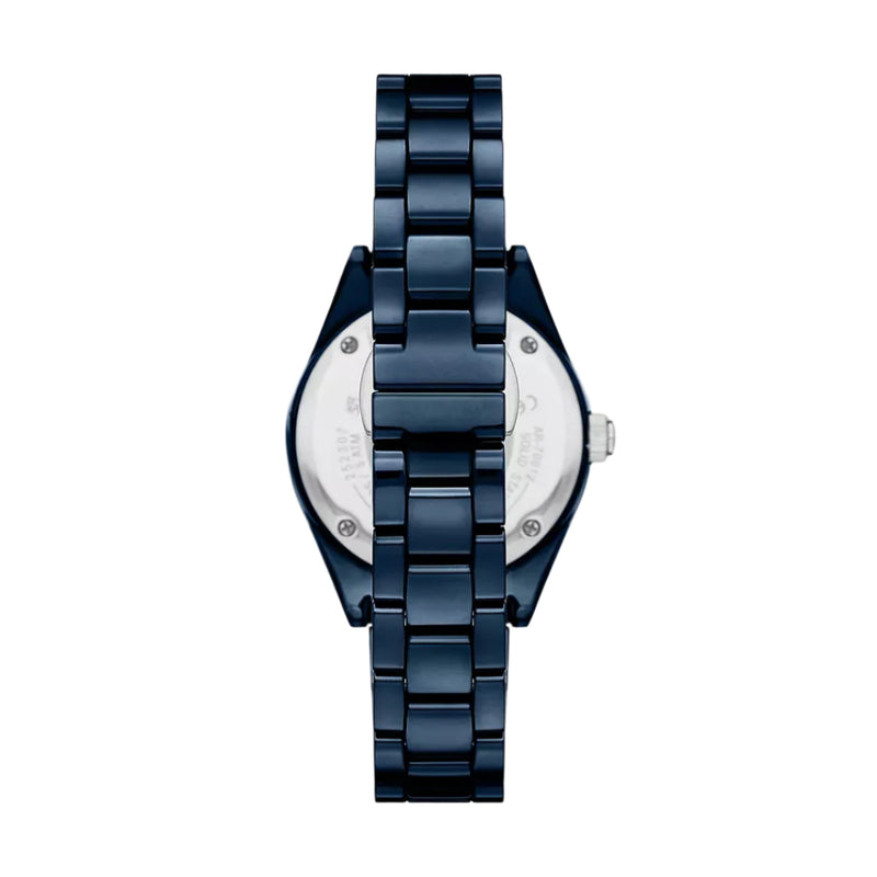 Emporio Armani Leo Ceramic Blue Dial Ladies Watch | AR70012