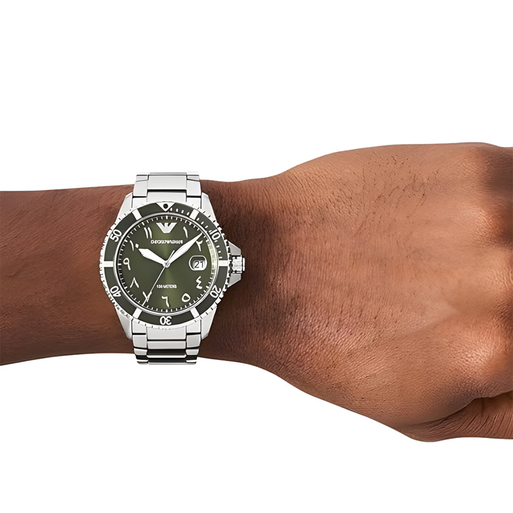 Emporio Armani Green Dial Men's watch | AR80072