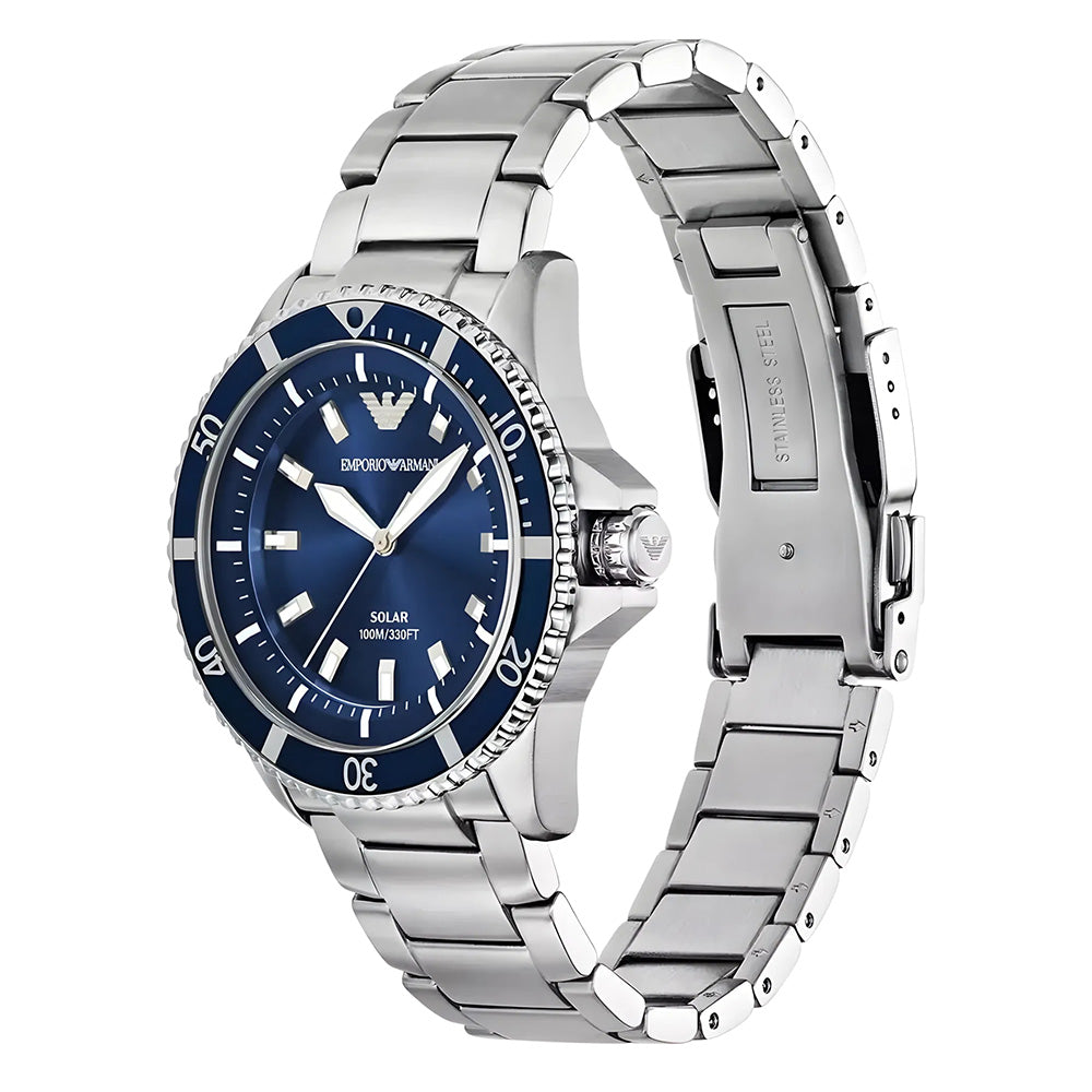Emporio Armani Blue Arabic Dial Men's Watch | AR80076