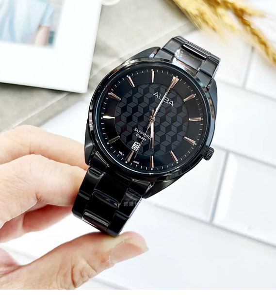 ALBA QUARTZ BLACK DIAL MEN'S WATCH | AS9P51X1