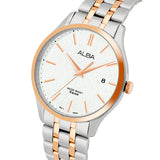 Alba Quartz Two-Tone White Marble Dial Men's Watch| AS9R28