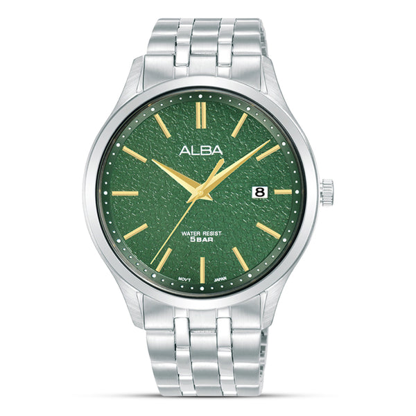 Alba Quartz Green Patterned Dial Men's Watch | AS9R29