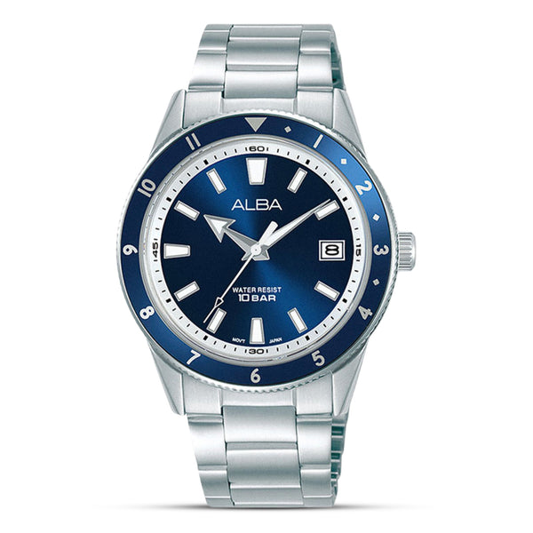 Alba Active Blue Sunray Dial Men's Watch | AS9U81X