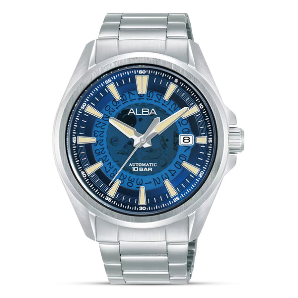 Alba Automatic Blue Translucent Layered Dial Men's Watch| AU4029