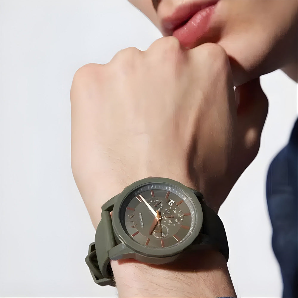 Armani Exchange Chronograph Quartz Green Dial Men's Watch AX1341