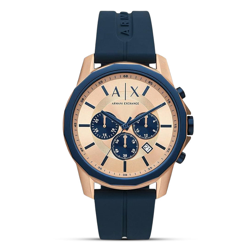 Armani Exchange Hampton Rose Gold Dial Men's Watch | AX1730